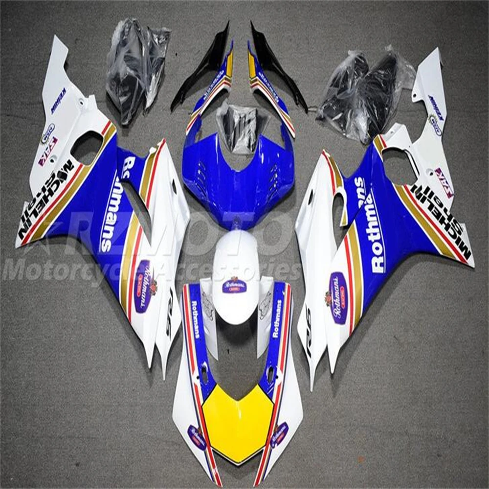 

Новый комплект обтекателей для мотоцикла ABS, подходит для YAMAHA YZF -R6 2017 2018 2019 2020 2021 2022 17 18 19 20 21 22, комплект кузова синего и белого цвета