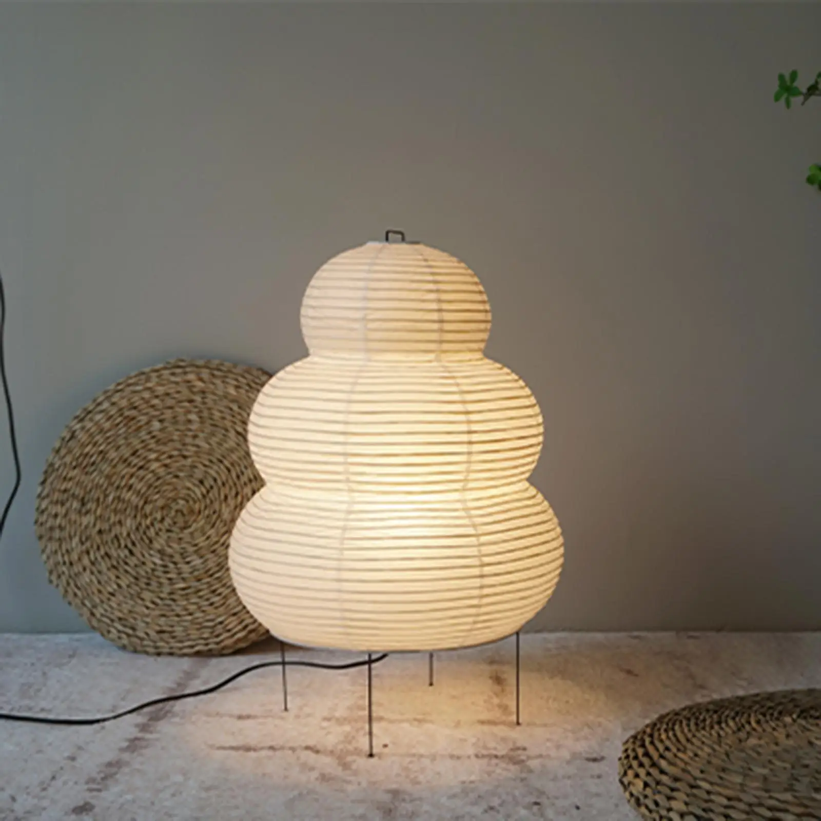 

Creative NightStand Desk Lamp Unassembled EU Paper Lantern Table Lamp for Dorm Teahouse