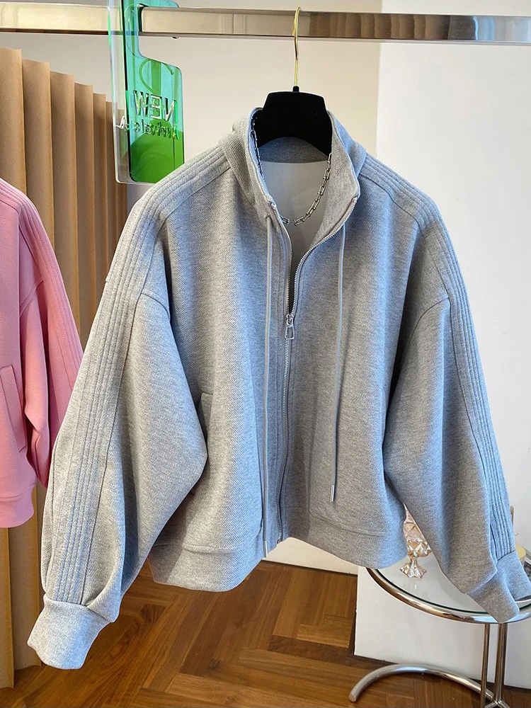 

korean Women Jackets Loose Autumn long sleeve Coat Female Oversized Bomber Jacket Outwear Women chic tops
