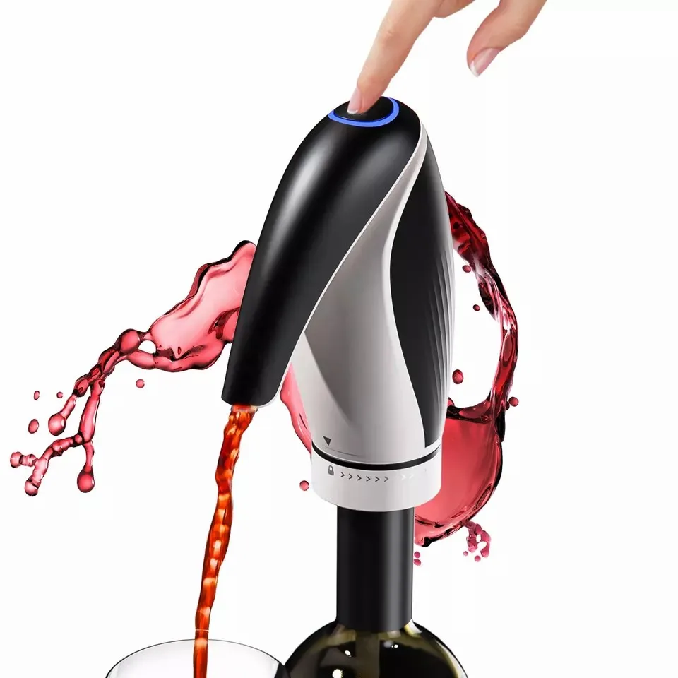 

Portable mini auto wine decanter electric aerator and dispenser