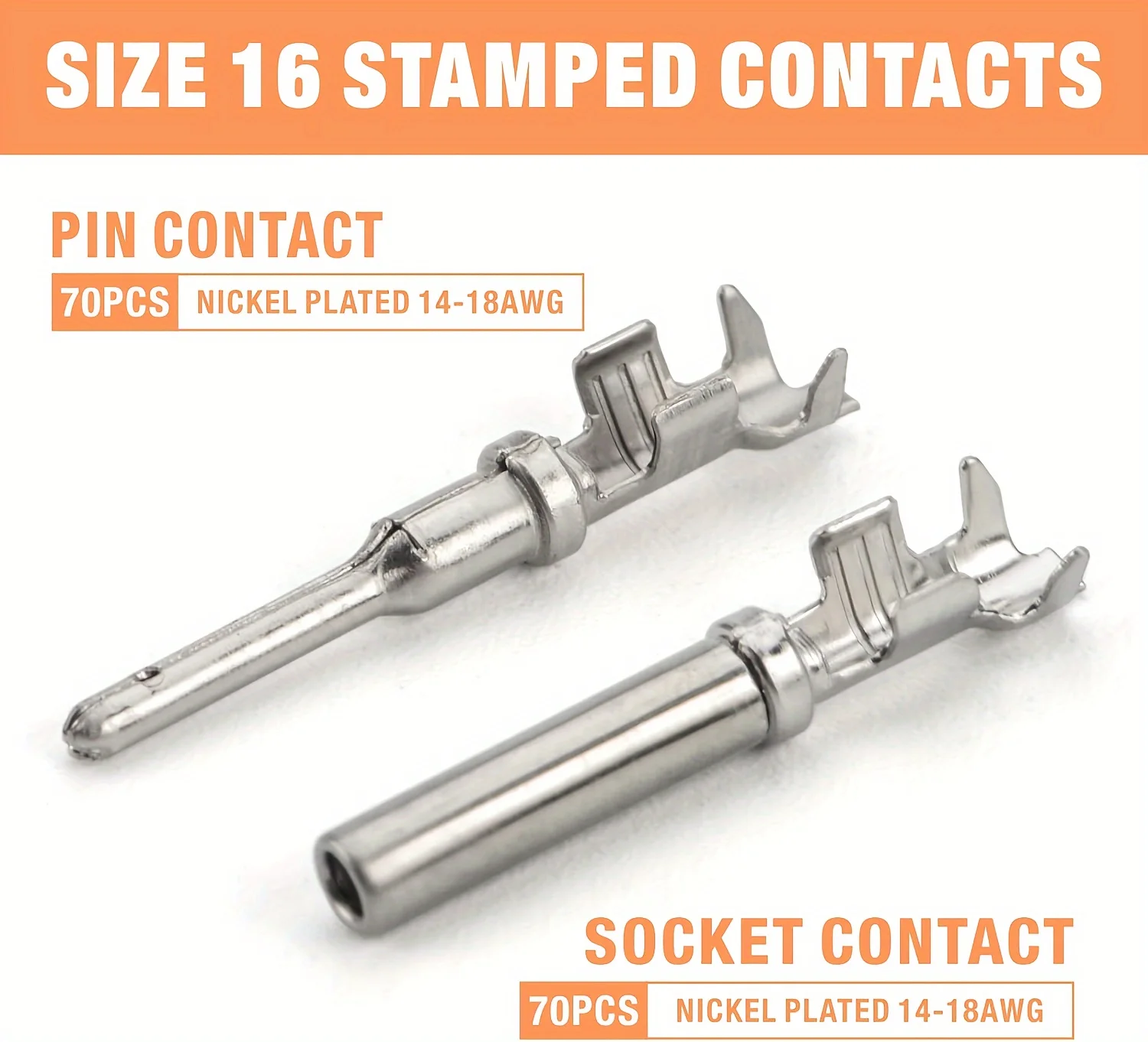 Description Picture 4 of item188pcs Waterproof Wire Connector Assortment Stamped Contacts Waterproof Sealedcar Xenon Lamp Connector Electrical Connectors