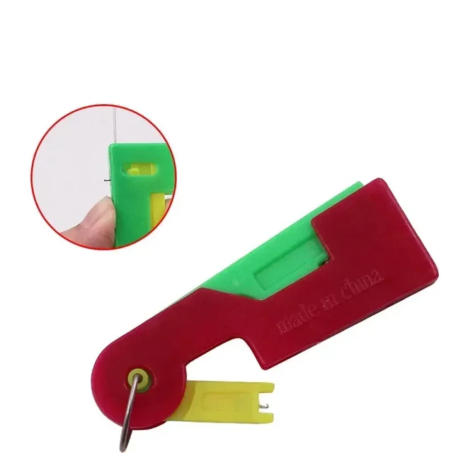 Random Color Threader Elderly Guide Needle Easy Device Convenient Automatic Sewing Needle Threader Thread Guide Tool 4