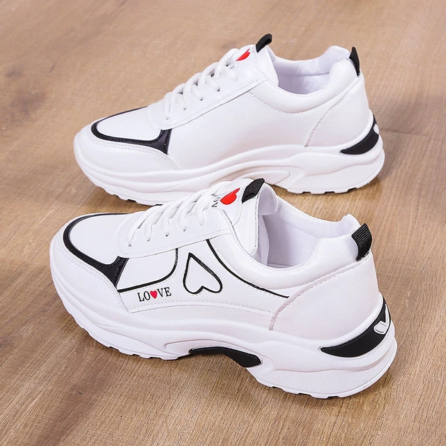 Platform Women Shoes Sneakers Women white Sports Sneakers Student Men Woman  Vulcanized Shoes Tennis Female New White Shoes - AliExpress