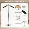 2Pcs Shirt Shoulder Stand Adjustable Shirt Display Stand Round Base Shirt Display Rack Multifunctional Shirt Hanger Display 4
