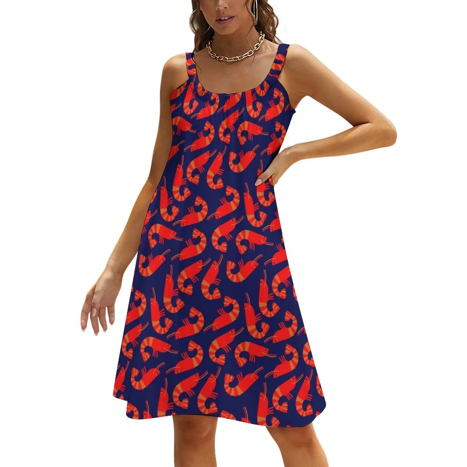 

shrimp Beach Sling Skirt Woman dresses luxury evening dresses 2024