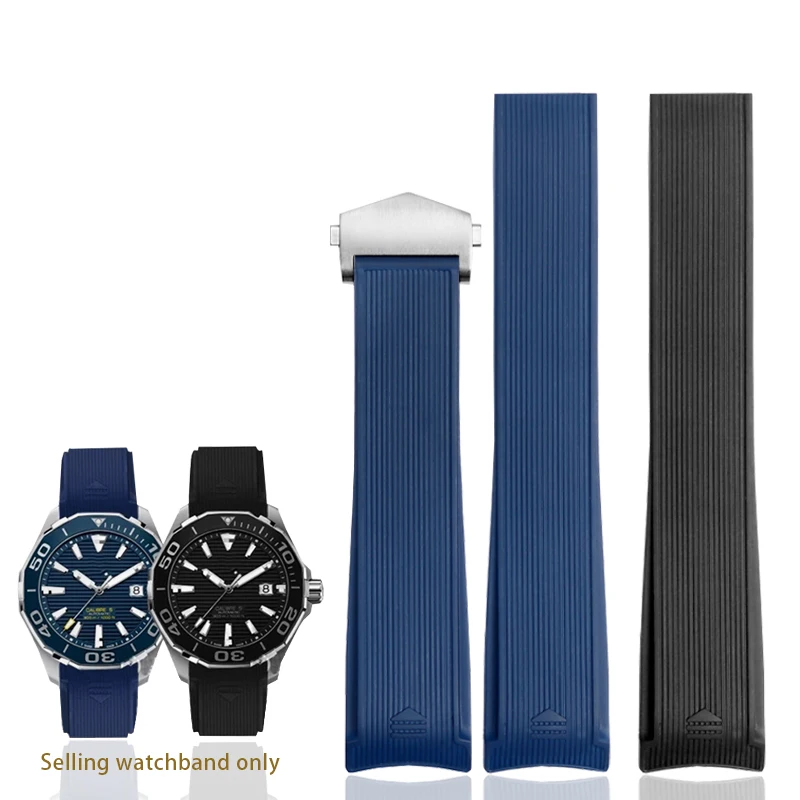 Cinturino Per Orologio In Silicone Da 22Mm Per Tag Heuer Way201 Competitivo Dive 300/500 Orologio Da Uomo Cinturino In Gomma Accessori Per Orologi Ad 