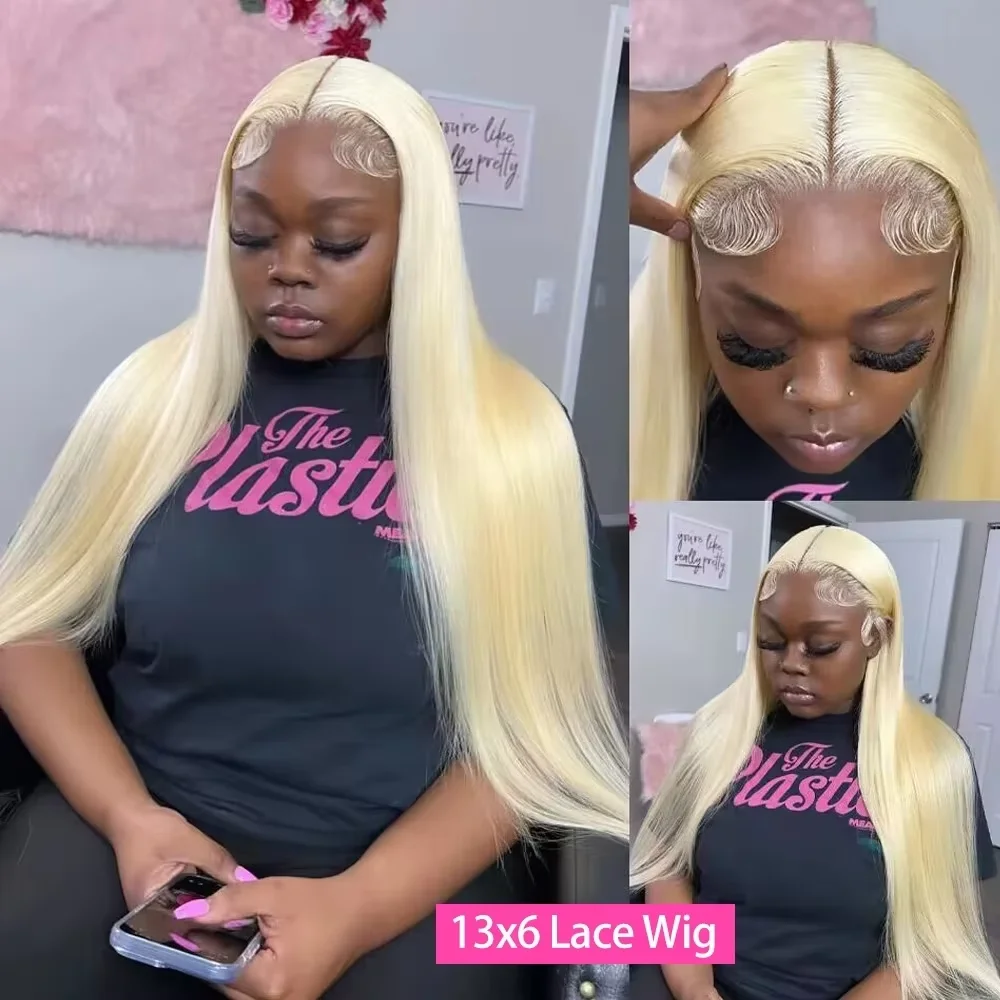 613 Honigblonde Glatte Lace Front Perücke Echthaar-Perücken 13x6 HD Lace Wig Brasilianisches Echthaar 13x4 Lace Front Echthaar-Perücke – Detail 2