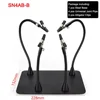 NEWACALOX PCB Fixture Clips Soldering Holder Third Hand Tool Magnetic Flexible Helping Hands with 3X LED Illuminated Magnifier 5