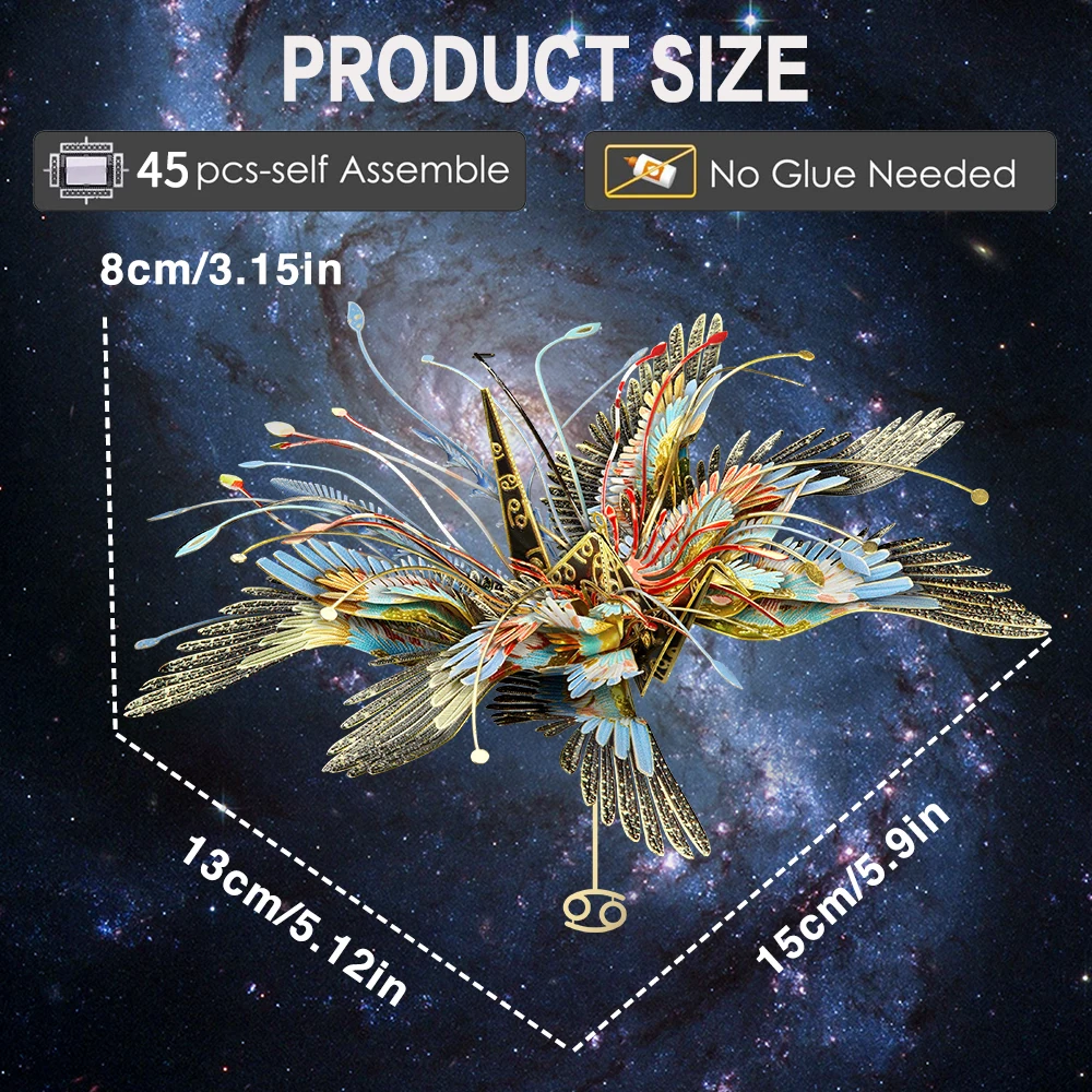 Piececool 3D Puzzle Metal Model Kits CANCER Building Kits Jigsaw DIY Toys Constellation for Adult Teens 2