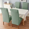 New Jacquard Chair Cover Stretch XL Size Long Back Dining Chair Covers Anti-dirty Seat Slipcovers for Wedding Dining Room Home 6