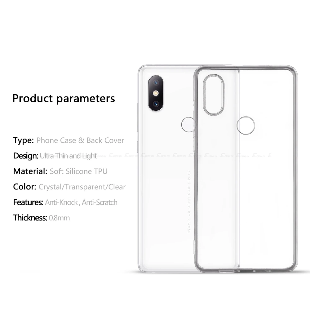 Ultra Thin Transparent Silicone Phone Case - Clear Soft TPU Back Cover