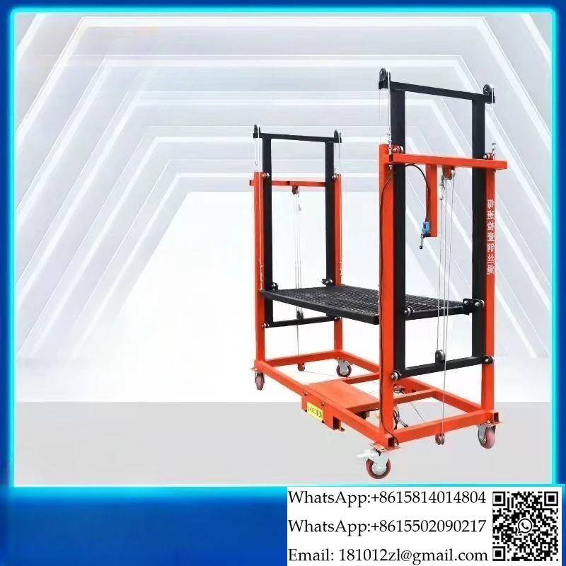 Electric scaffolding lifting platform disassembly lift home decoration site construction portable mobile hoist