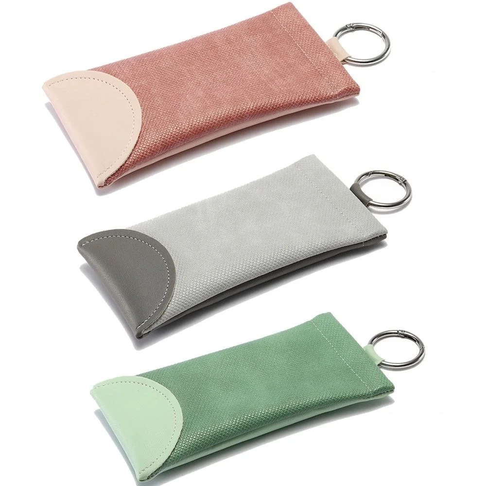 

1Pc Metal Ring Sunglasses Bag Snake Pattern Glasses Case Portable Protector Eyewear Accessories Foldable Glasses Storage Box