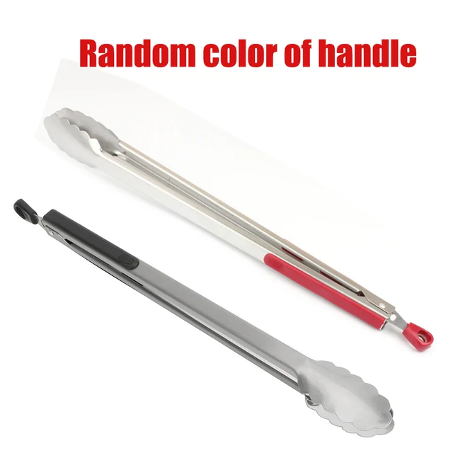 Rozsdamentes Acél Grillezés Bbq Tong Multifunkciós Torta Desszert Saláta Tálalás Élelmiszer -Klip Büfé Barbecue Bilincs Konyhai Főző Szerszám - Image 5