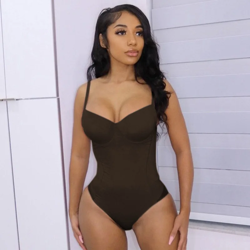 BKLD Women Clothing Spring New Sexy Low Cut Top Mesh Stitching Bodycon Spaghetti Strap Open Back Bodysuit Solid Color