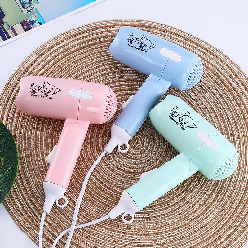 

Fashion Mini Folding Hair Dryer 400w Low Power Radiation Proof Household Travel Dormitory Hair Dryer Barber Salon Modeling Tool