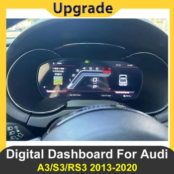 Digital Instrument Cluster for Audi A3 S3 RS3 (2013–2020) | 10.25″ 1920×720 HD LCD Virtual Cockpit Dashboard | Linux OS | Wireless CarPlay & Android Auto | No Coding Required