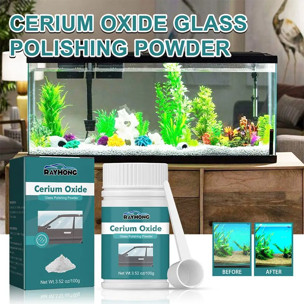 120g Cerium Oxide Glass Scratch Remover, Professional Glass Polishing  Compound for Windshield, Glass Car Accessories Z1N7 - AliExpress