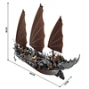 Ghost ship Pirates of the Caribbean Building blocks Queen Anne Revenge Battleship Black Pearl Ship Model Bricks toy kid gift 2