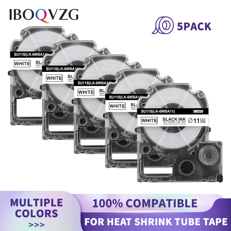 

5 упаковок, 18 мм SU11S SU11Y для термоусадочной трубки Epson