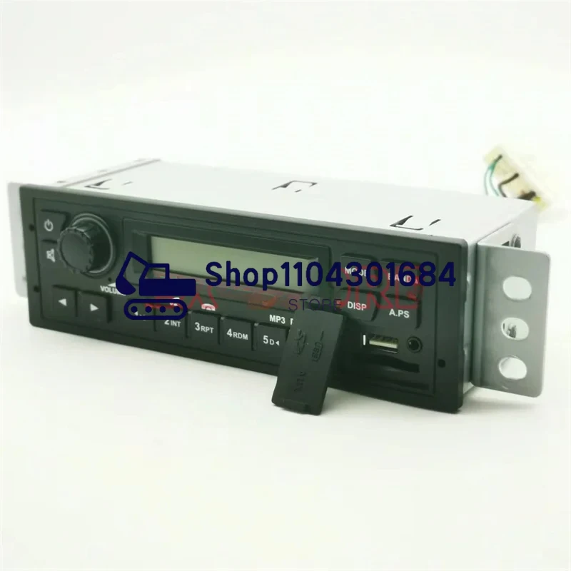 24V Radio MP3 USB PLAYER DOOSAN Excavator DH215-7,DX215,DX380,DX140,SOLAR 150