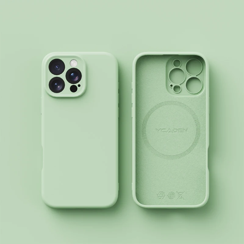 Luxury Liquid Soft Silicone Magnetic Case with MagSafe Wireless Charging Compatibility