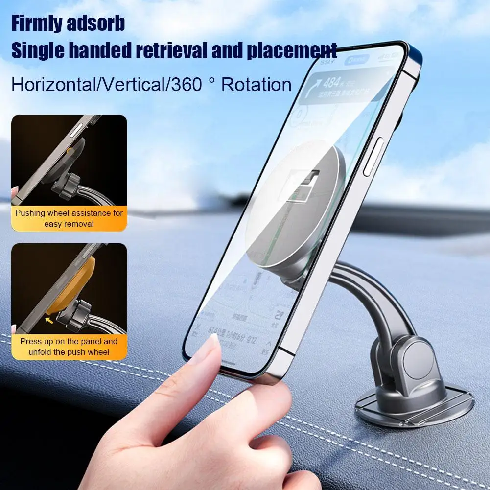 

Essager Suitable for MagSafe Navigation Mobile Phone Car HolderStrong Magnet Magnetic Attraction, iPhone 15, 14, 13, 12 Pro N9W8