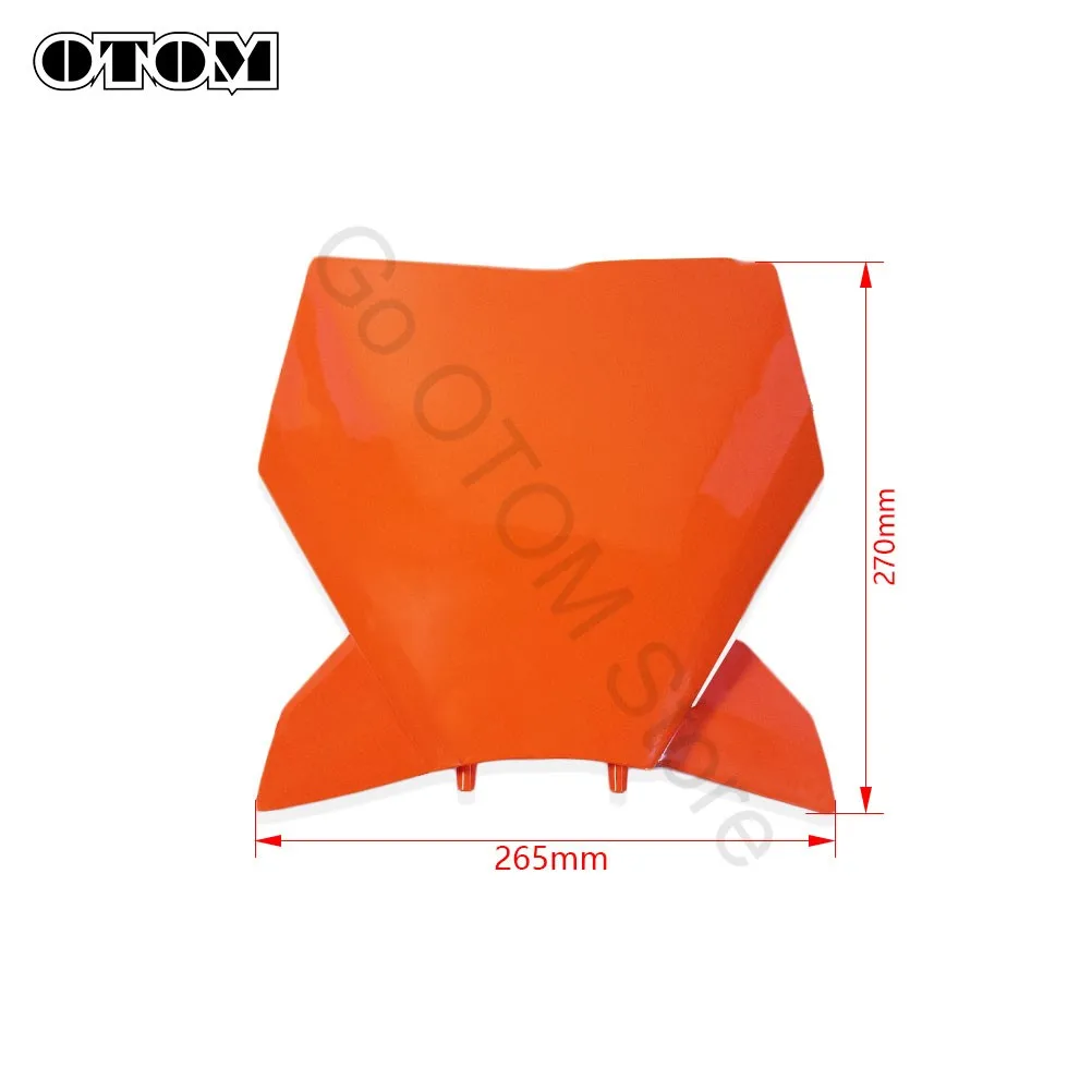 OTOM 2023-2024 오토바이 전면 번호판 플라스틱 보호 커버 등록증 홀더 (KTM SX SXF XC XCF 125 250 300 350 450 용)