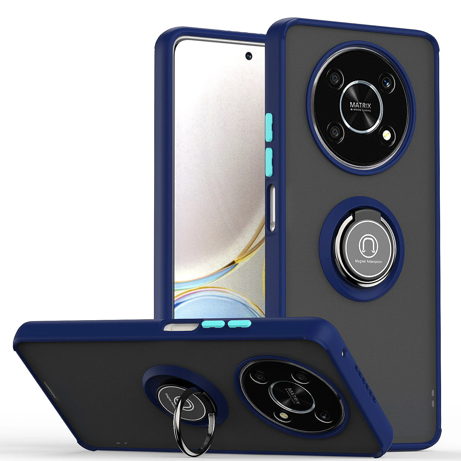 Custodia Morbida Per Huawei Honor X30 Custodia Magnetica Per Anello Da Dito Per Auto Per Huawei Honor X30I/Honor X7/Honor X8/Honor X9