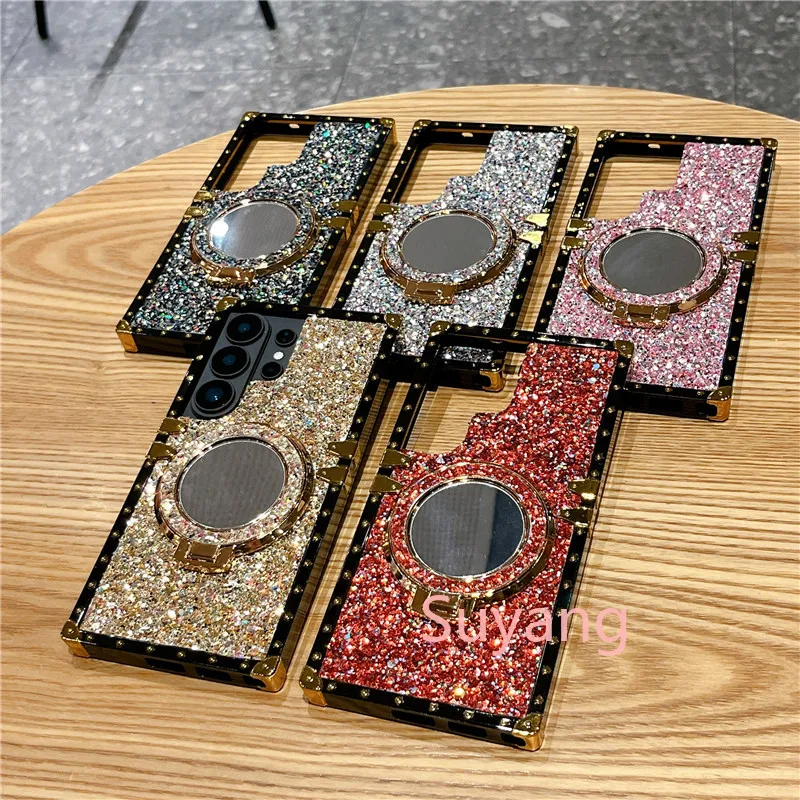 Luxury Glitter Mirror Phone Case For Samsung Galaxy Mobile_voghion.com