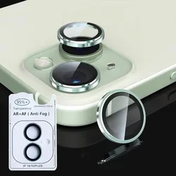 Enhanced Camera Lens Protection Ring for Pro Smartphones - Premium Tempered Glass Shield (Green)