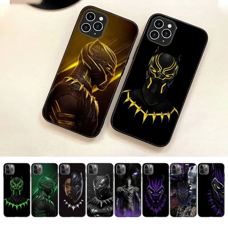 B-Black P-Panther Custodia Per Telefono Per Iphone 7 8 Plus X Xr Xs 11 12 13 Se2020 Mini Mobile Iphone 14 Pro Max Case