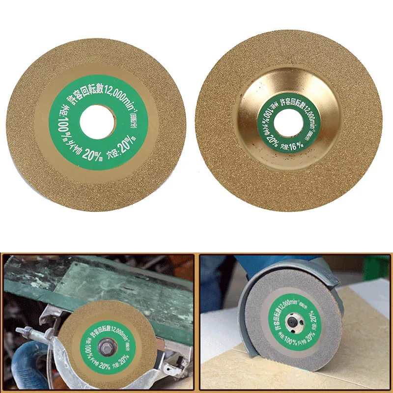 

1 Pcs 100mm Diamond Saw Blades Disc Wheel Glass Ceramic Cutting Wheel for Angle Grinder Diamond Saw Disc Cutting Wheel LBE