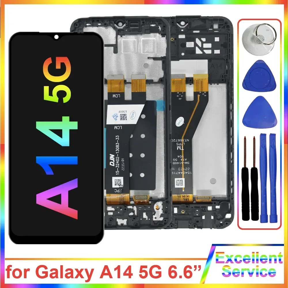 Keycode A146 6.6'' Screen for Samsung A14 5G Screen Display A146 Touch Digitizer ...