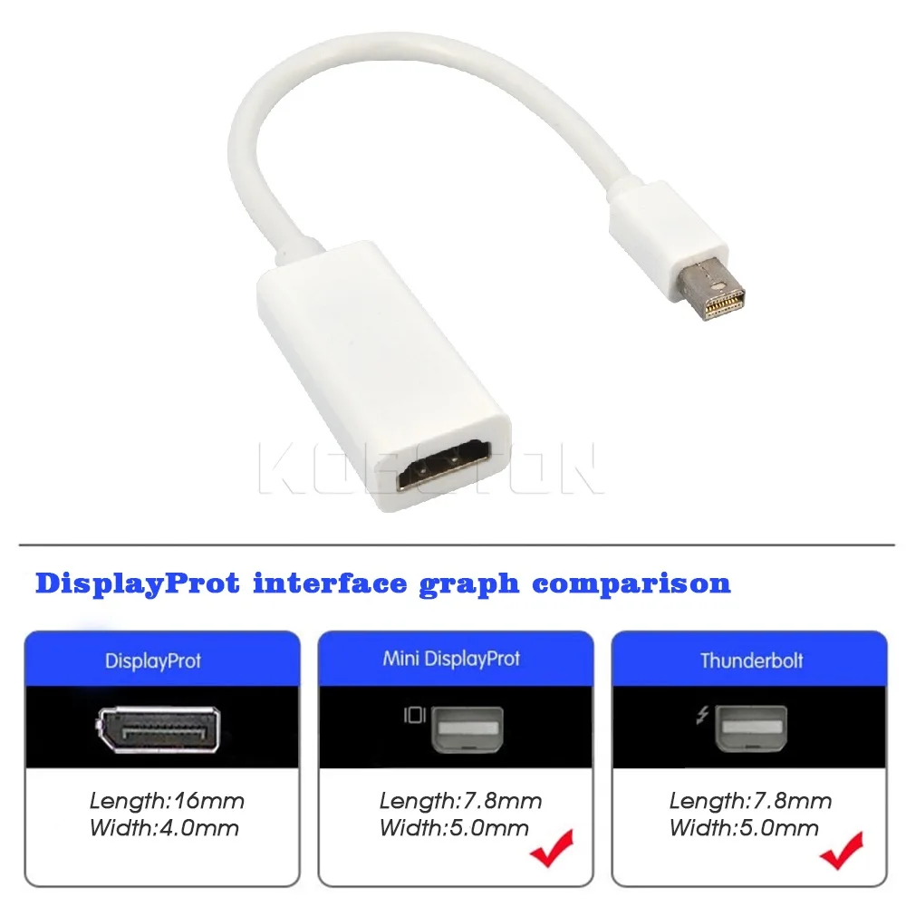 Noir pour MacBook Air Câble Mini DisplayPort vers HDMI MacBook Pro et Autres Appareils Mini DisplayPort Compatible 4K 3,6M Belkin 
