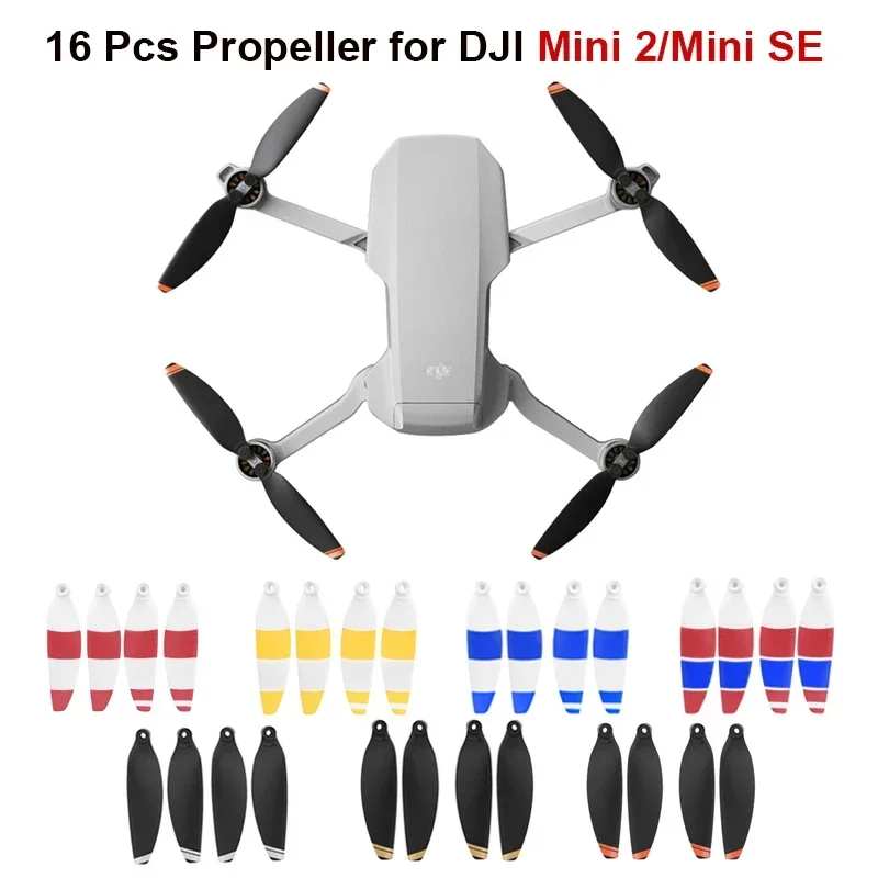 Propeller DJI Mini 4K/Mavic Mini 2/SE Drone Replacement Props Blade Light Weight Wing Fans Parts Accessory 16pcs