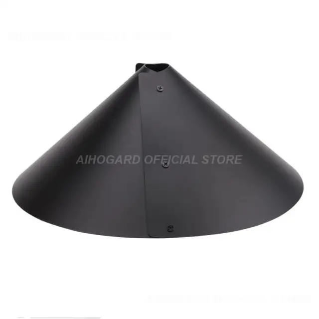 12 Hüvelyk Hüvelykes Ütésgátló Mókus Terelőlemez Összecsukható Függő Lapperfajtás Köré Tekercselés A Mókusálló Terelőlapok Kerti Dekorációja Fekete Sima - Image 5