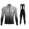 2024 Spring New Team Long Sleeve Cycling Jersey Set MTB Bike Clothing Uniform Men's Thermal Fleece Bicycle Maillot Ropa Ciclismo 5