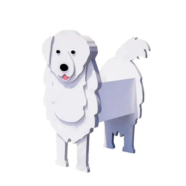 Kerti Virág Edény Kutya Alakú Ültetvényes Ültetvény Shiba Inu Masztiff Kain Terrier Zamatos Edények Diy Pvc Ültetvények Lakberendezés - Image 4
