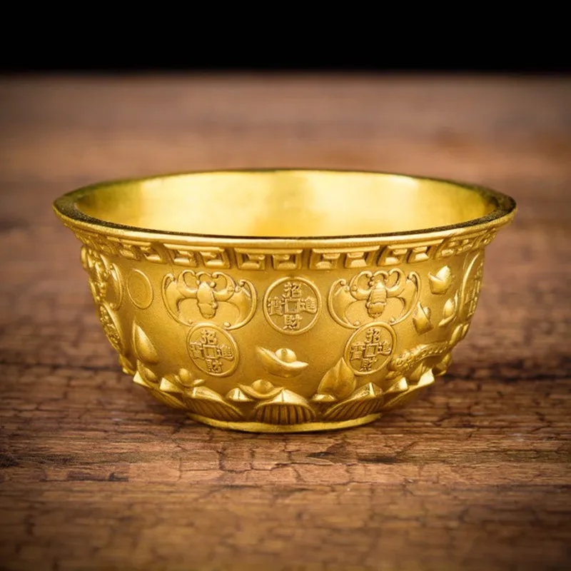 

Antique Brass Bowls Crafts Gifts Cornucopia Home Decor Ornaments Office Desk Accessories Decorative Gifts