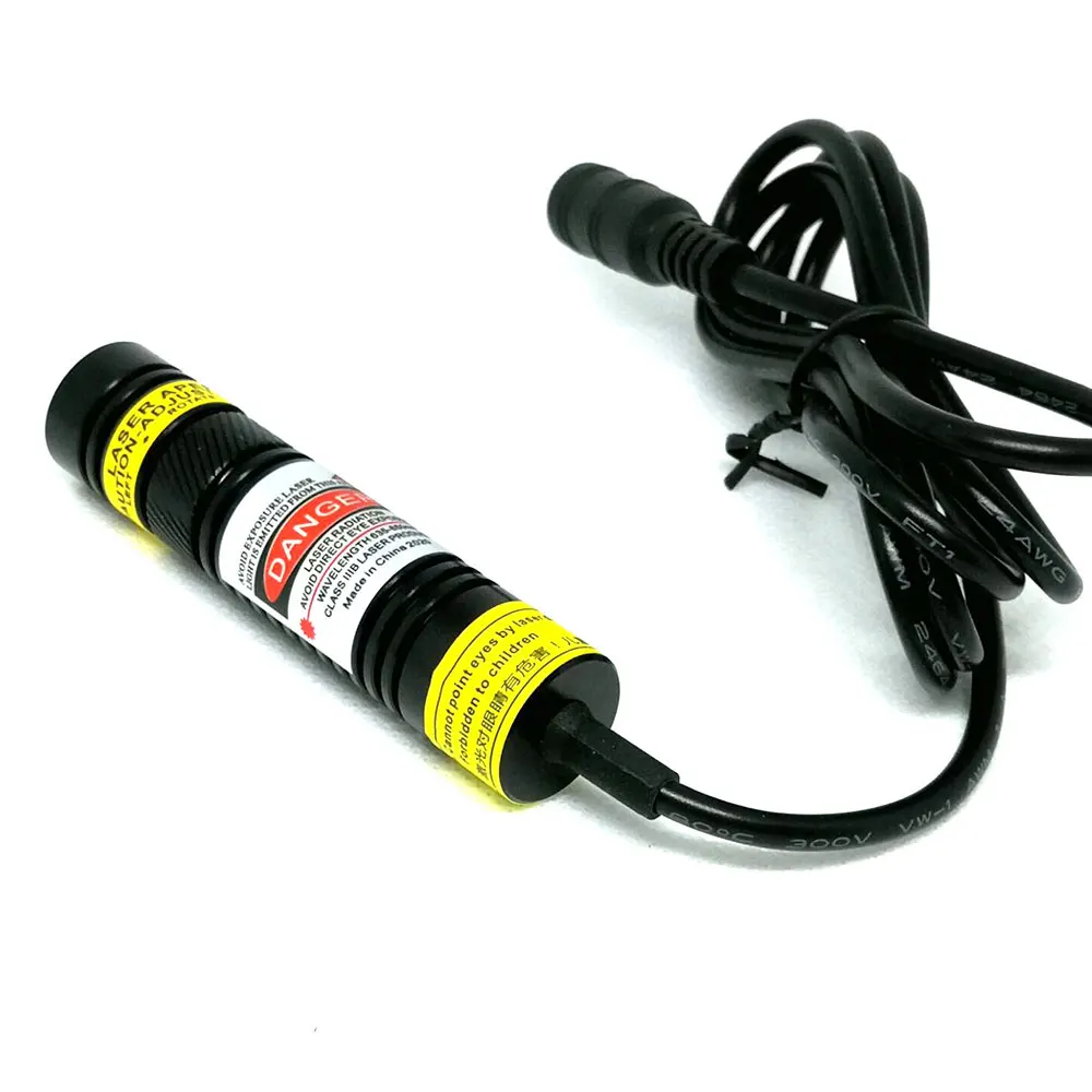 Adjustable 648nm 650nm Red Laser Diode Module 50mw 100mw 200mw 5V Power Adapter 16*68mm laser module