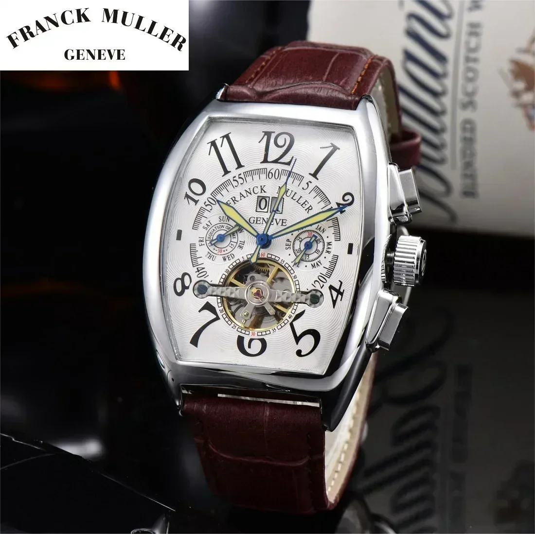 

New Original Brand Watches For Mens Top Quality Square Automatic Mechanical Watch Business Waterproof Sports AAA Male Clocks