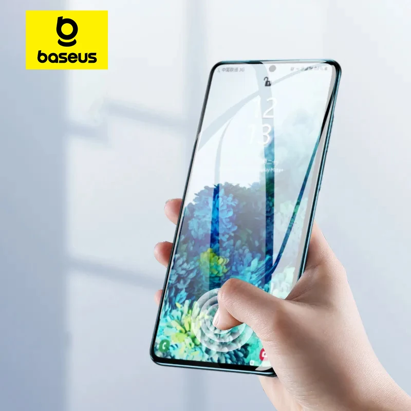 Baseus 화면 보호기 풀 커버 필름, 삼성 갤럭시 S24 S22 S23 플러스, 삼성 A52S A03S A13 A53 A33 용 강화 유리 
