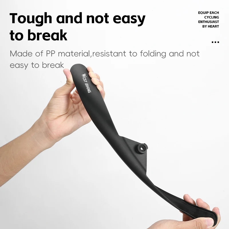 WEST BIKING Road Bike Fender Aerodynamic Lightweight Bicycle Mudguard Set Adjustable Front Rear Mud Protector Bike Accessories