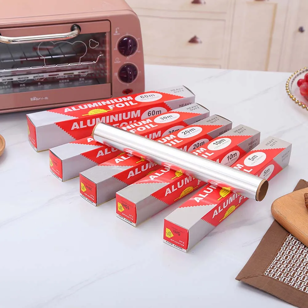 Aluminum Foil Tinfoil Roll Air FryerOven Paper High Temperature Resistant Household Baking Paper Restaurant Barbecue Barbecue