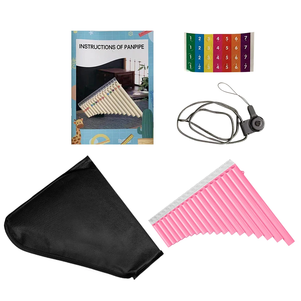Vangoa Flûtes De Pan, Pan Pipes C Clé 16 Tuyaux Instrument Pour Débutant Pan Flute Avec Sac De