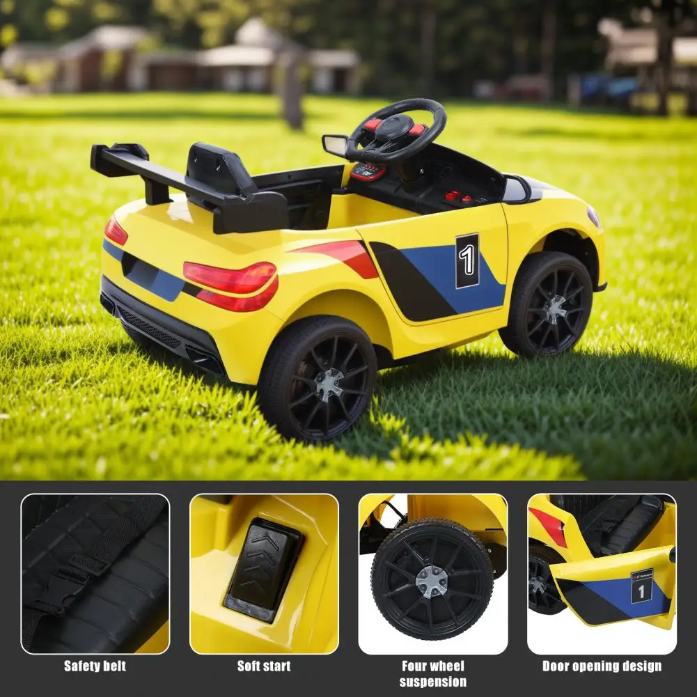 Children's Electric Vehicle Ride On Four Wheeled Remote Control Sports Baby Rocking Toy Car For Over 3 Years Old Christmas Gifts