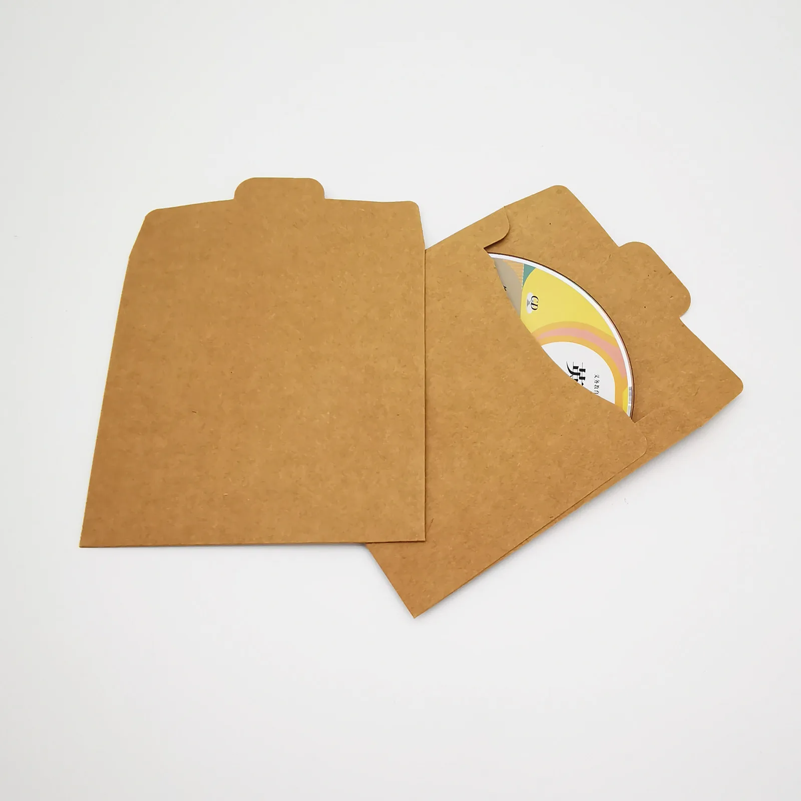 25/50 Stück 250 g/m2 Kraft-CD-Umschläge, leere Papierhüllen in natürlicher Farbe für Geschenkverpackungen, Vintage-Grußkarte für Hochzeitsfeier – Detail 7