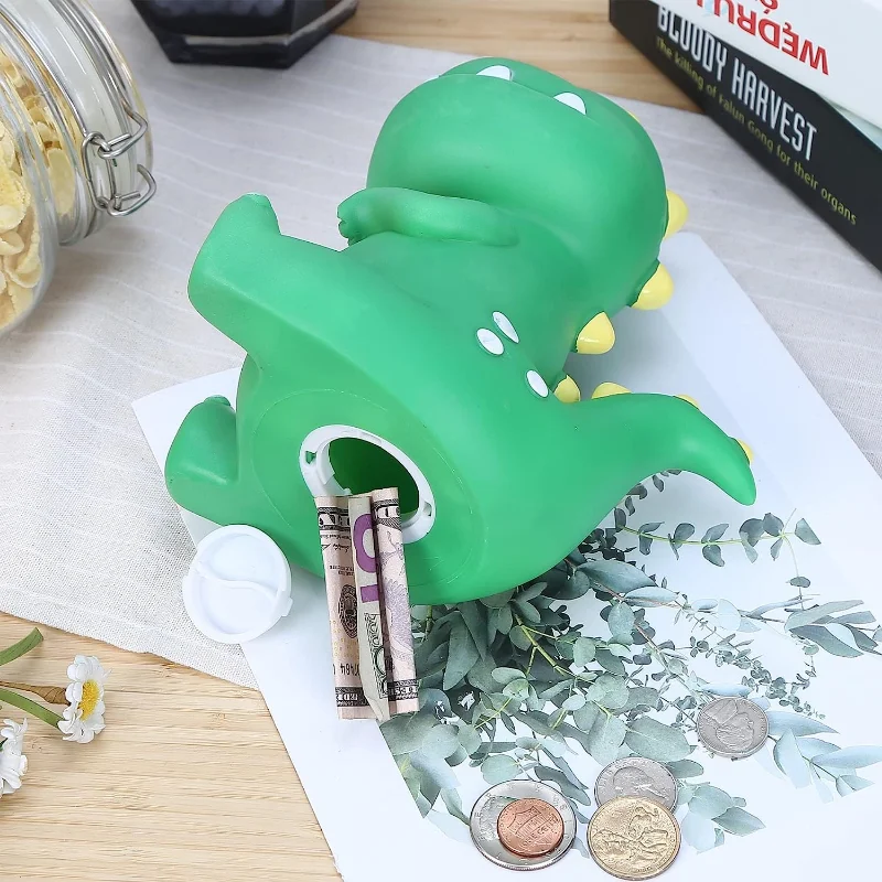 Dinosaur Money Bank, Shatterproof Tyrannosaurus Rex Piggy Bank, First Coin Gifts for Kids Boys Girls Home Decoration