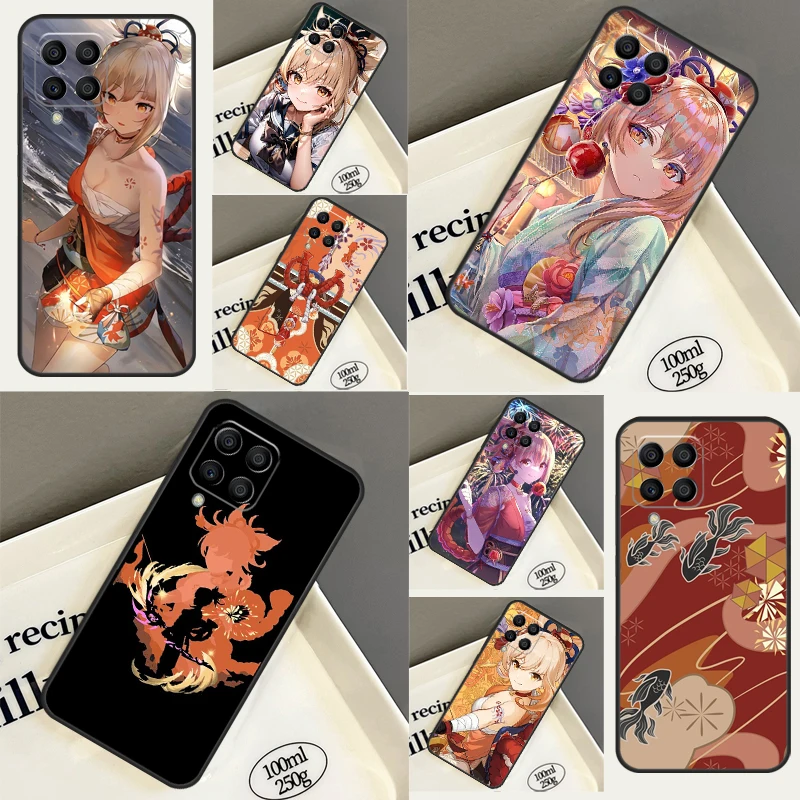 Custodia Genshin Impact Yoimiya Per Samsung Galaxy M31 M21 M11 M51 M13 M23 M33 M53 M14 M54 M12 M32 M52 M31S Cover